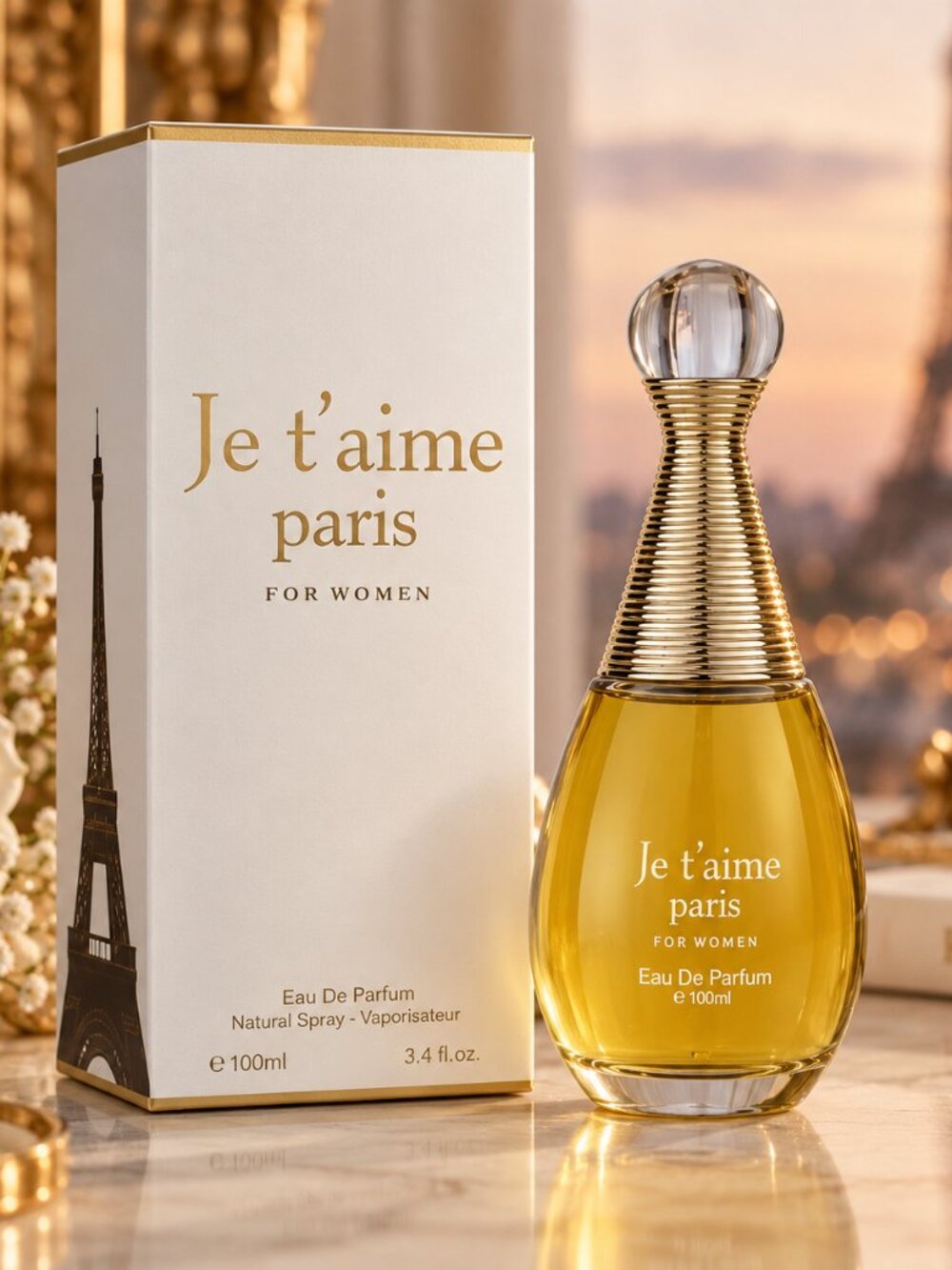 Fragrance Couture Je t’aime Paris for Women EDP 3.4 oz / 100 ml – Floral Fruity